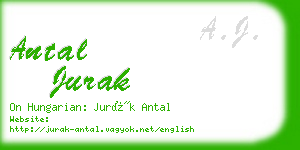 antal jurak business card